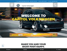 Tablet Screenshot of capitolvolkswagen.com